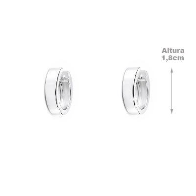 Argola de Prata Lisa - 66036