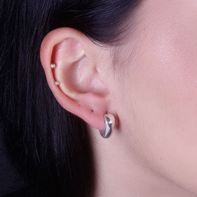 Argola de Prata Lisa - 66038