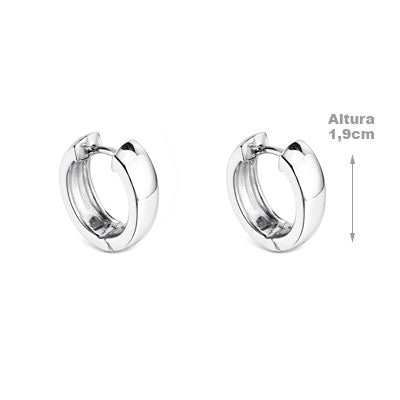 Argola de Prata Lisa - 66039