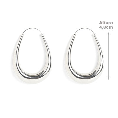 Argola de Prata Lisa - 66040