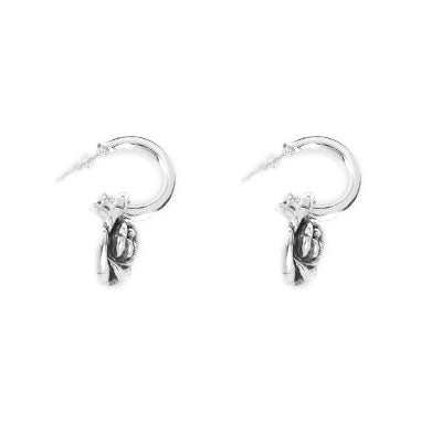 Argola de Prata Flor - 66054