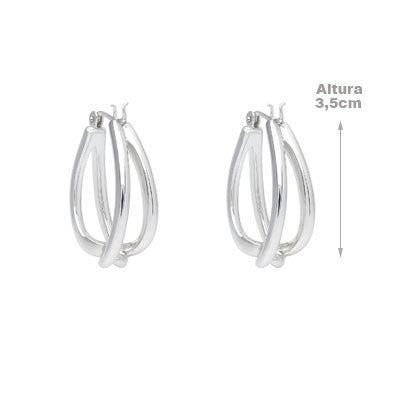 Argola de Prata Lisa - 66064