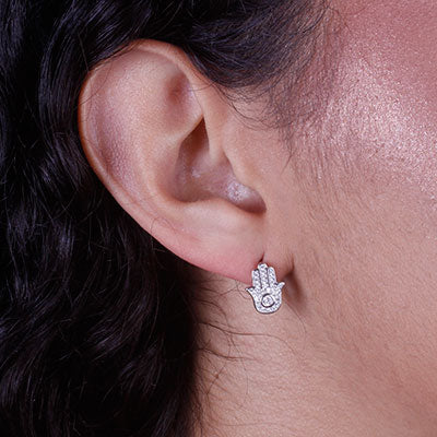 Argola de Prata Hamsa - 66066