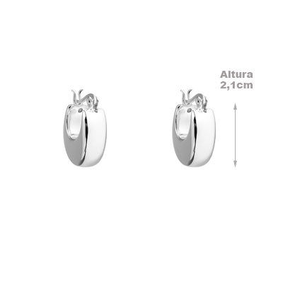 Argola de Prata Lisa - 66070