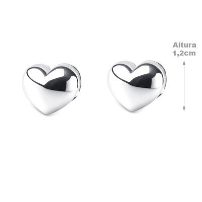 Argola de Prata Coração - 66075