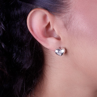 Argola de Prata Coração - 66075