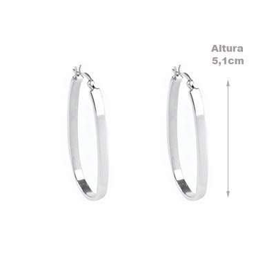 Argola de Prata Lisa - 66076