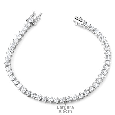 Pulseira de Prata Estrela - 66124 - soprata