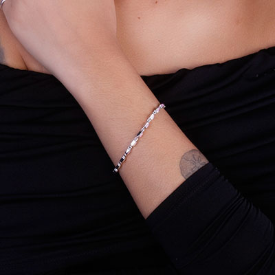 Pulseira de Prata com Opala - 66132