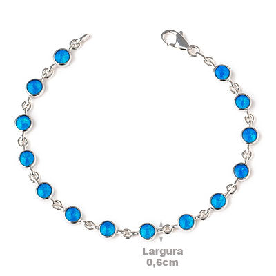 Pulseira de Prata com Opala - 66140