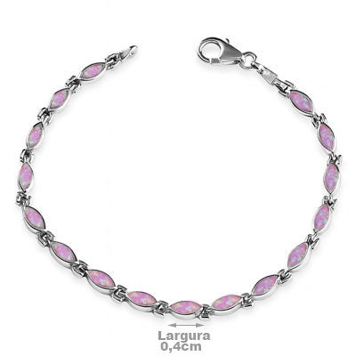 Pulseira de Prata com Opala - 66143