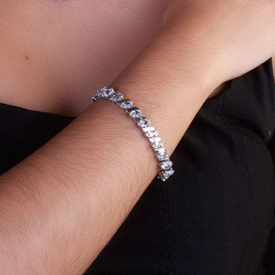 Pulseira de Prata com Topázio - 66158