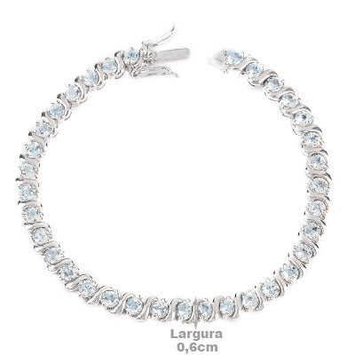 Pulseira de Prata com Topázio - 66159
