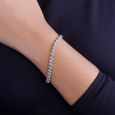 Pulseira de Prata com Topázio - 66159