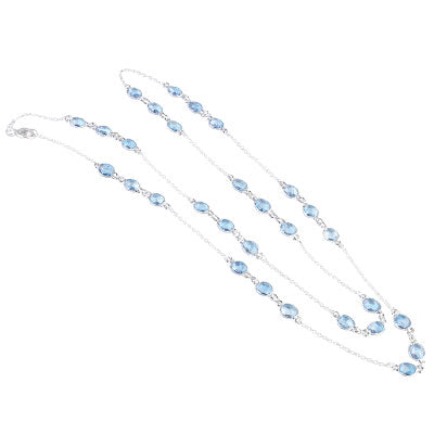 Gargantilha de Prata com Topázio - 66190