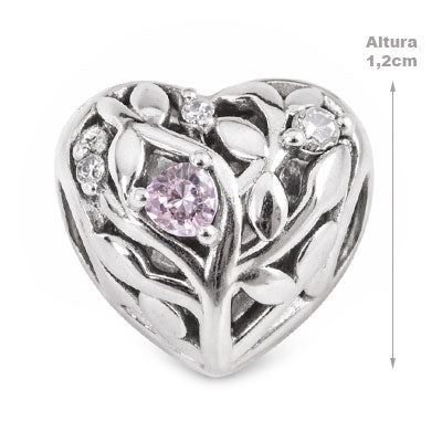 Berloque de Prata com Coração - 66263