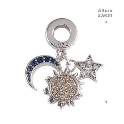 Berloque de Prata Sol - 66270