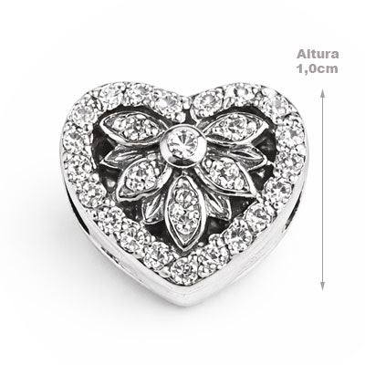 Berloque de Prata Coração - 66312