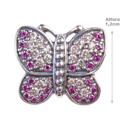 Berloque de Prata com Borboleta - 66313