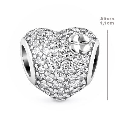 Berloque de Prata Coração - 66319