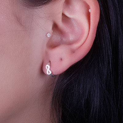 Argola de Prata Infinito - 66330