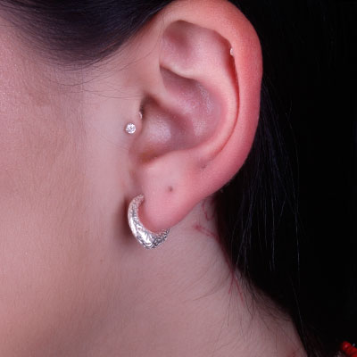 Argola de Prata Vazada - 66334