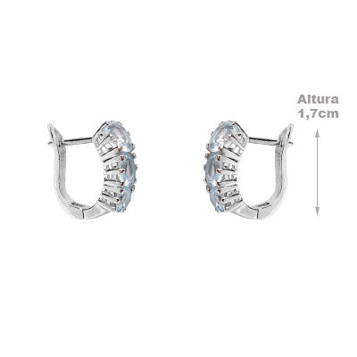 Argola de Prata com Topázio - 66337