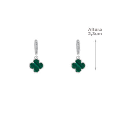 Argola de Prata Trevo - 66347