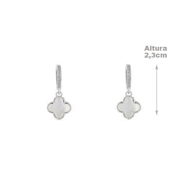 Argola de Prata Trevo - 66348