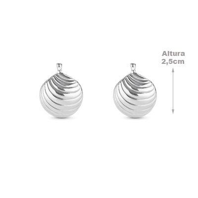 Argola de Prata Trabalhada - 66356