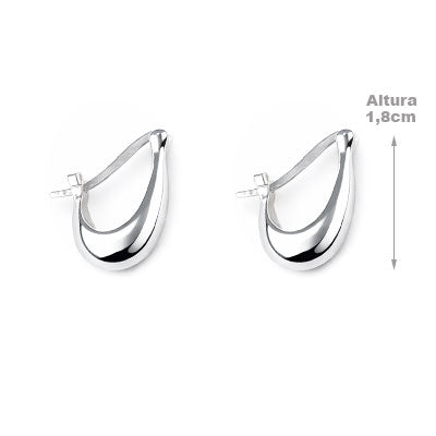 Argola de Prata Lisa - 66357