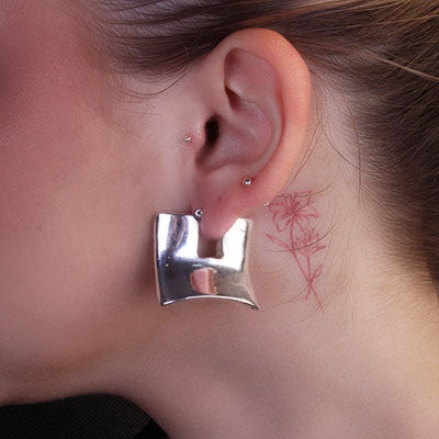 Argola de Prata Lisa - 66364