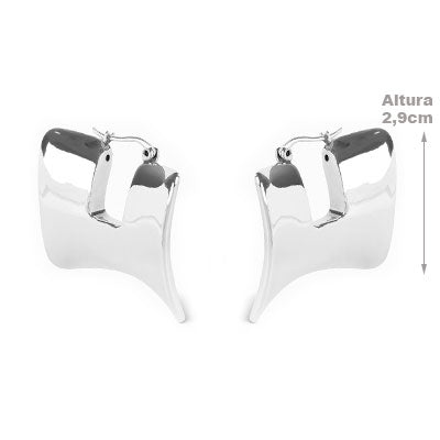 Argola de Prata Lisa - 66364