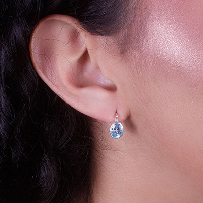 Argola de Prata com Topázio - 66369