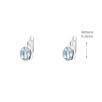 Argola de Prata com Topázio - 66369