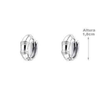 Argola de Prata Trabalhada - 66371