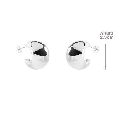 Argola de Prata Lisa - 66373