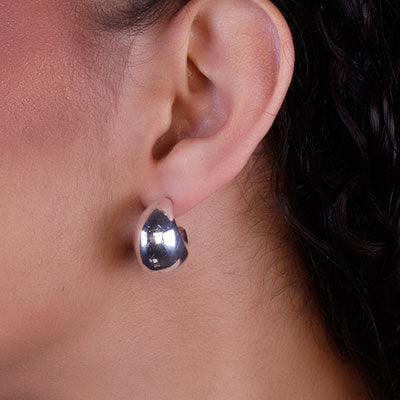 Argola de Prata Lisa - 66373