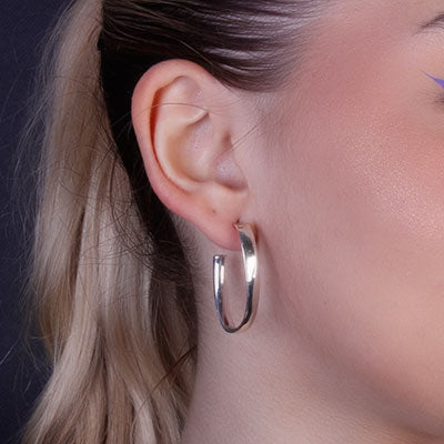 Argola de Prata Lisa - 66379