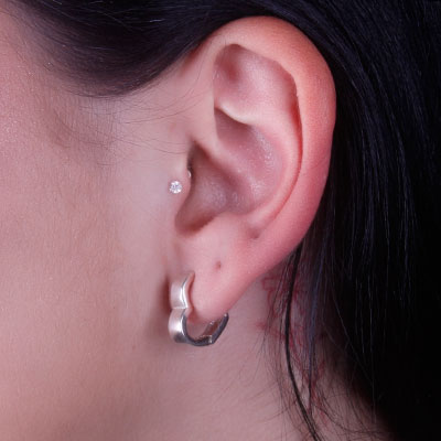 Argola de Prata Coração - 66381