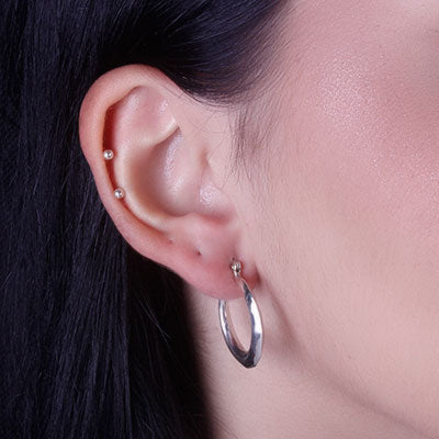 Argola de Prata Lisa - 66383