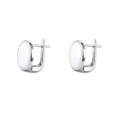 Argola de Prata com Opala - 66390