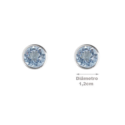 Brinco de Prata com Topázio - 66402