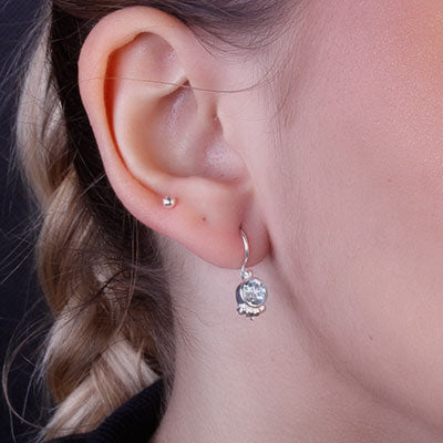 Brinco de Prata com Topázio - 66405