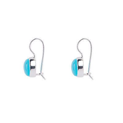 Brinco de Prata com Calcedônia - 66413