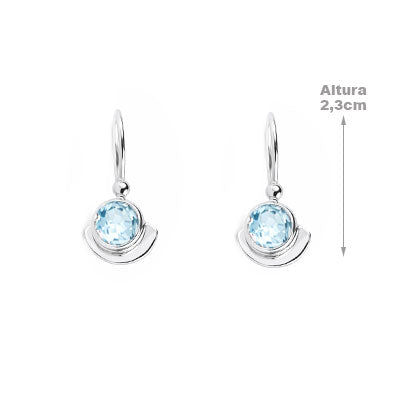 Brinco de Prata com Topázio - 66416