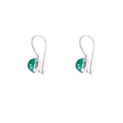 Brinco de Prata com Malaquita - 66424