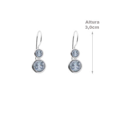 Brinco de Prata com Topázio - 66432