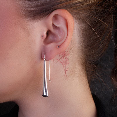 Brinco de Prata Liso - 66450