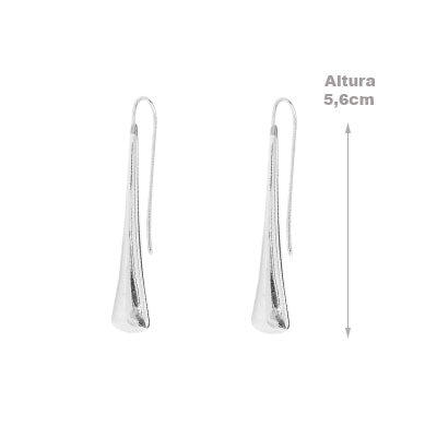 Brinco de Prata Liso - 66450